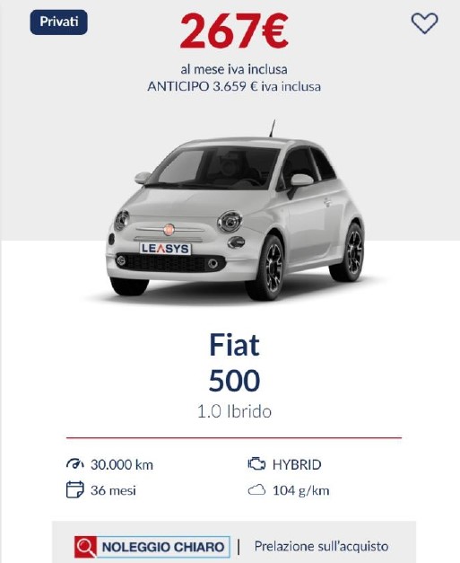 Fiat 500 1.0 Ibrido